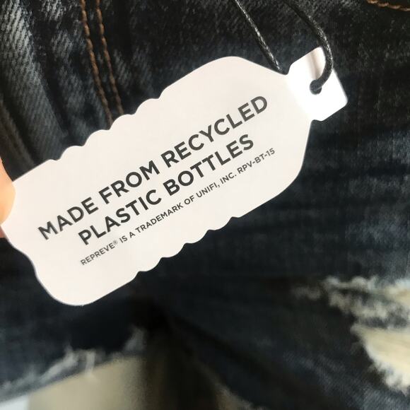 NEW Mudd High Rise Shortie Distressed Cuffed Shorts Junior's Size 5 NWT $38 - Picture 5 of 8